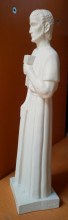 statuette d'ivoirine représentant Saint Joseph et l'Enfant Jésus
